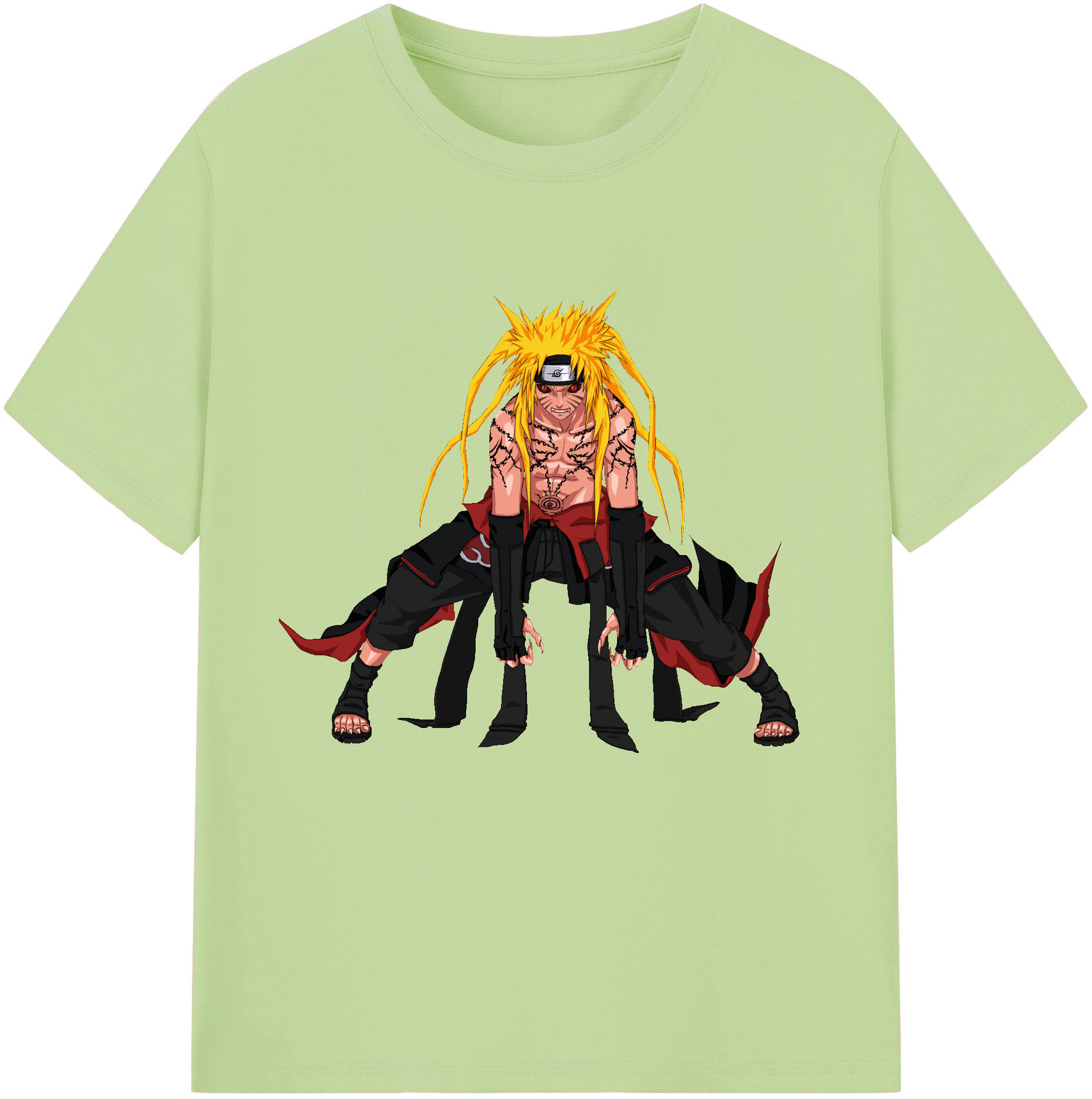 （画像用） NARUTO -ナルト- うずまき ナルト Uzumaki Naruto 綿100％半袖Tシャツ（フロントプリント）